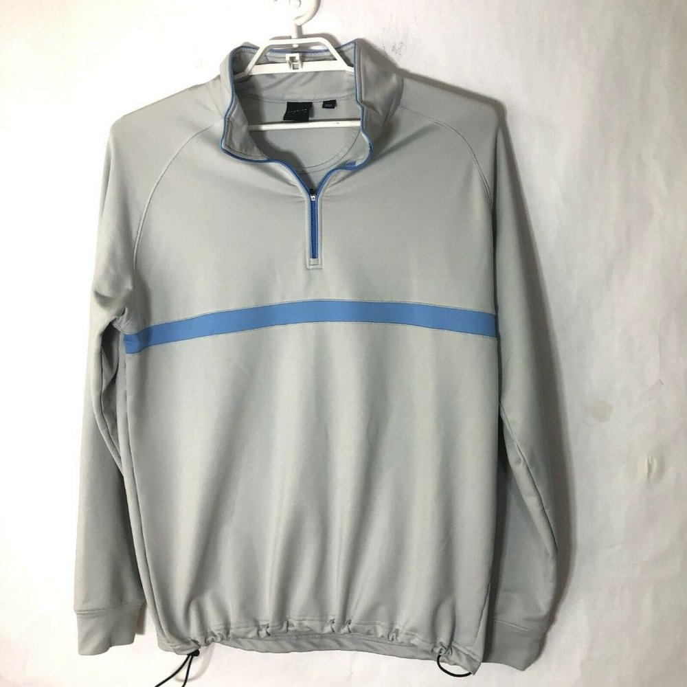 Dunning Golf  Gray 1/4 Zip Pullover Jacket Men's L
